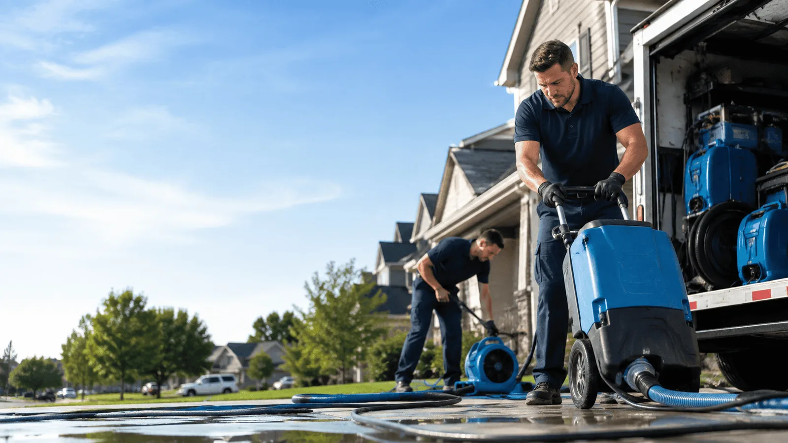 Crawlspace Water Damage being performed in Sandy Springs, GA